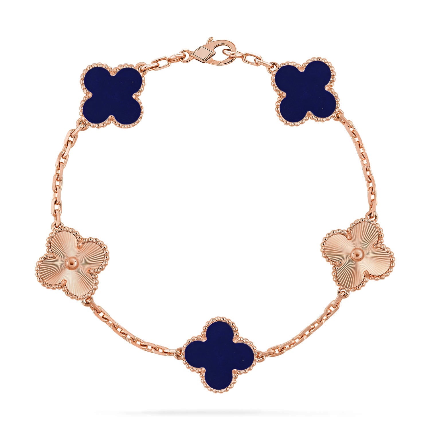 [Dream]New CLOVER 5 MOTIF LAPIS LAZULI BRACELET COLLECTION