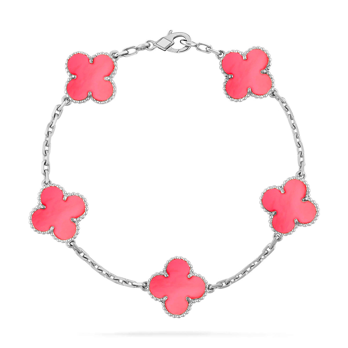 [Dream]New  CLOVER 5 MOTIFS  PINK MOP BRACELET COLLECTION
