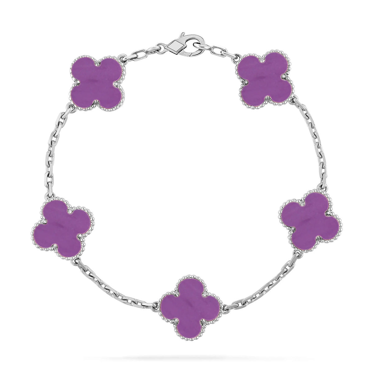 [Dream]New  CLOVER 5 MOTIF VIOLET BRACELET COLLECTION