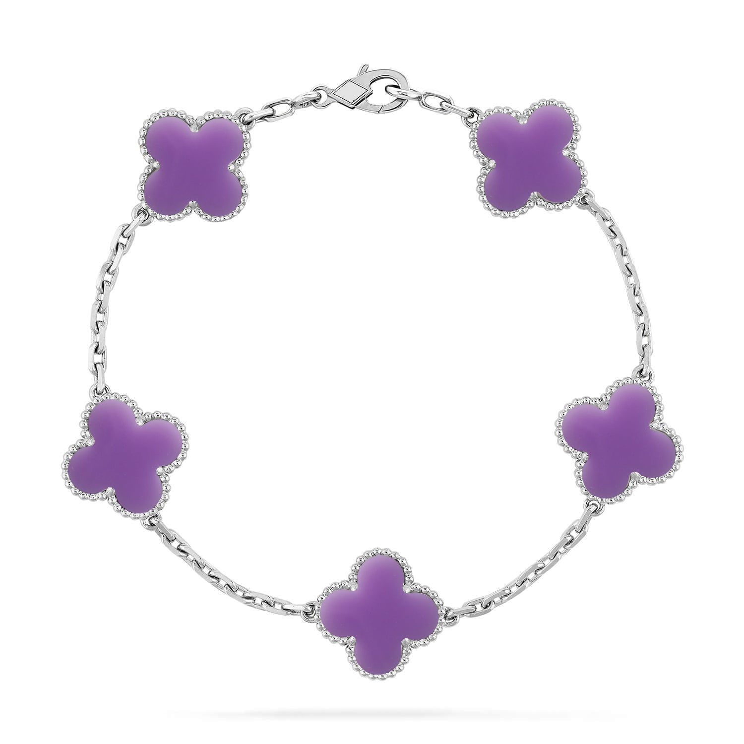 [Dream]New CLOVER 5 MOTIF LIGHT PURPLE BRACELET COLLECTION
