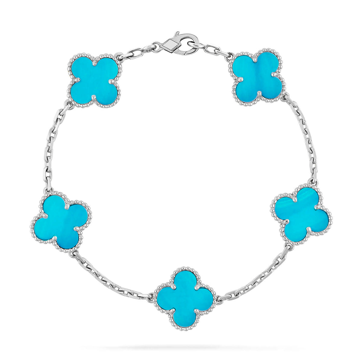 [Dream]New  CLOVER 5 MOTIF TURQUOISE BRACELET COLLECTION
