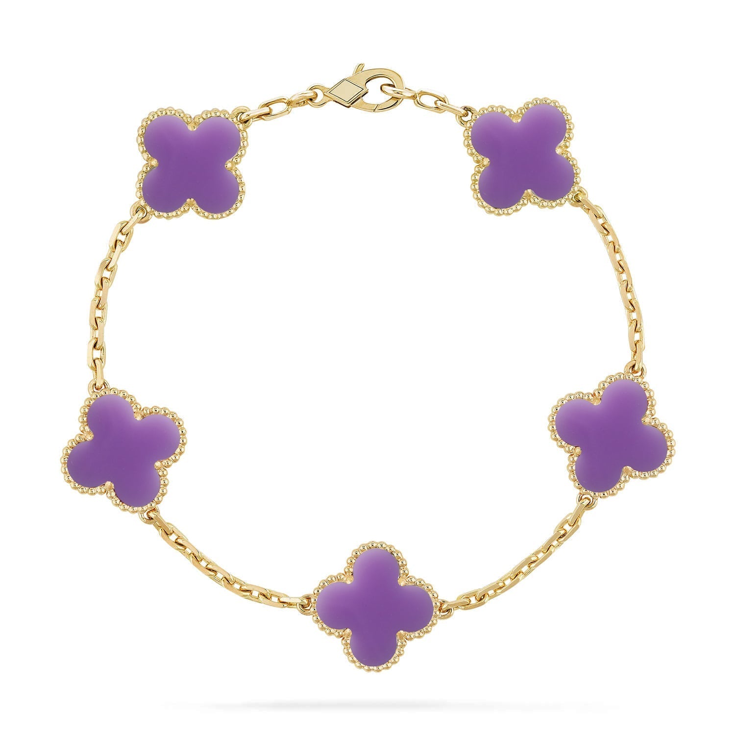 [Dream]New CLOVER 5 MOTIF LIGHT PURPLE BRACELET COLLECTION