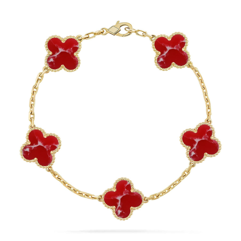 [Dream]Neue CLOVER 5 MOTIV ROTES MUSTER ARMBAND KOLLEKTION