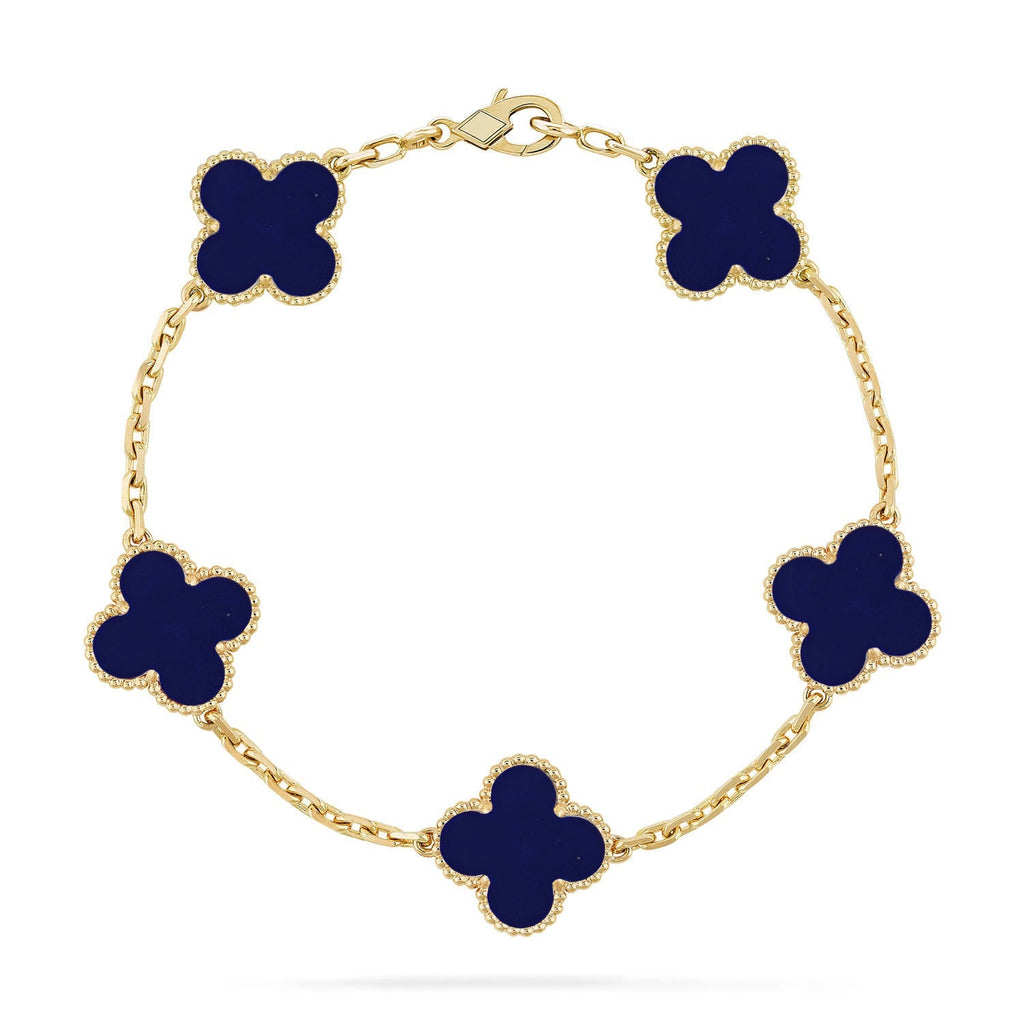 [Dream]Neue CLOVER 5 MOTIF LAPIS LAZULI ARMBAND KOLLEKTION
