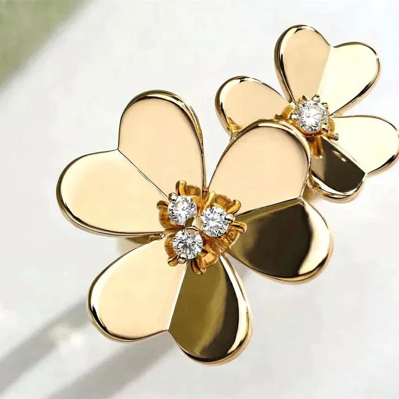 ¡®Dream¡¯CLOVER COMOS GOLD DIAMOND RING