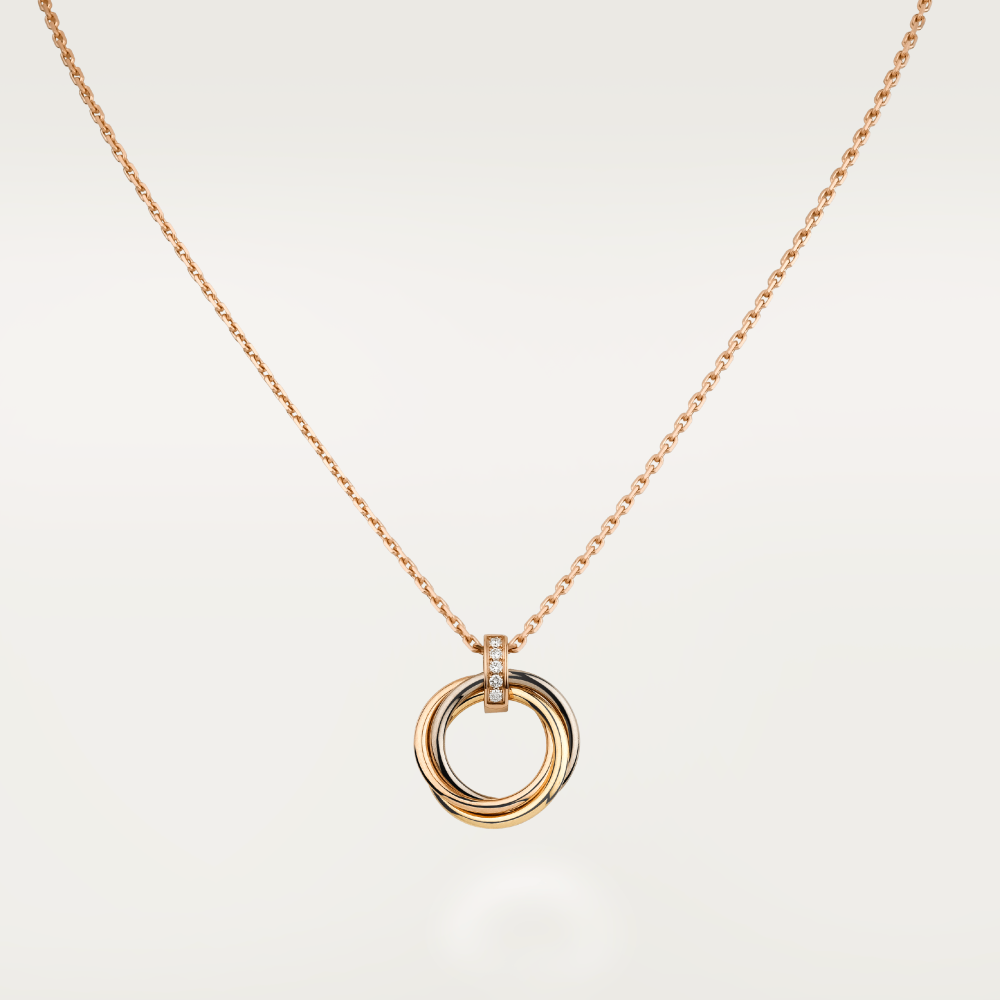 ¡®Dream¡¯TRINITY NECKLACE GOLD  DIAMONDS