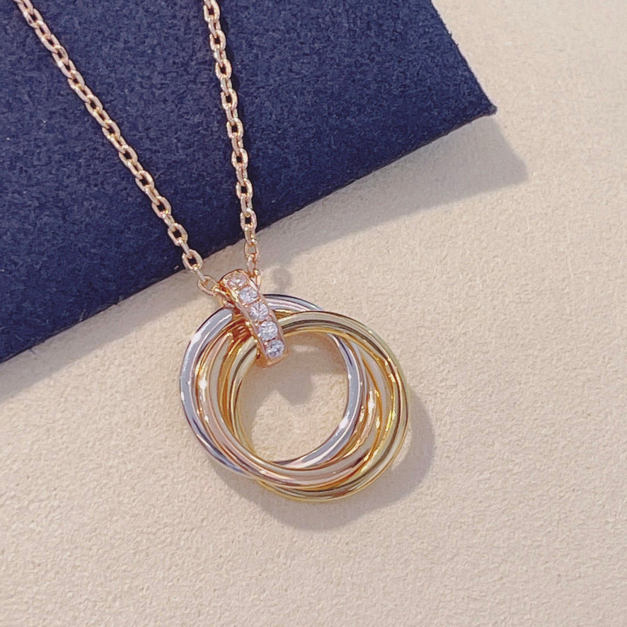 ¡®Dream¡¯TRINITY NECKLACE GOLD  DIAMONDS