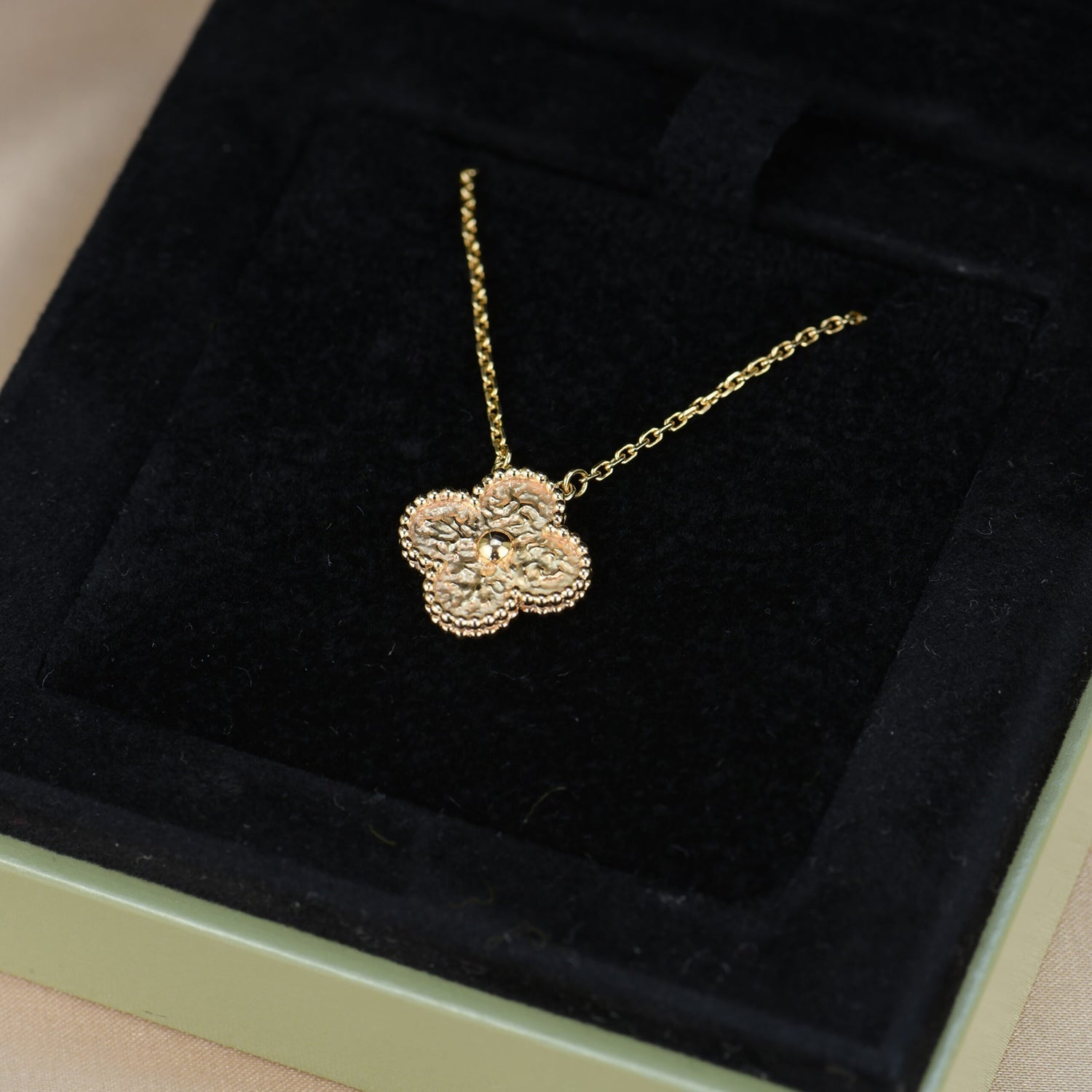 ¡®Dream¡¯CLOVER 15MM  BRONZING NECKLACE
