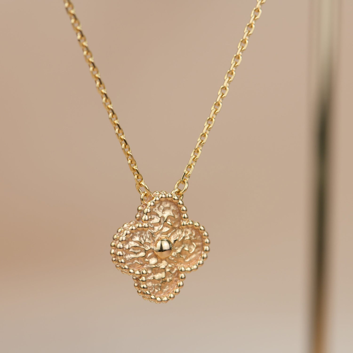 ¡®Dream¡¯CLOVER 15MM  BRONZING NECKLACE