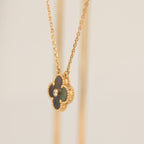 ¡®Dream¡¯CLOVER 15MM DIAMOND AND MOTHER-OF-GREY NECKLACE