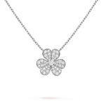 ¡®Dream¡¯CLOVER DIAMOND NECKLACE SILVER