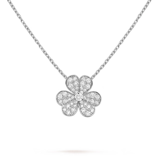 ¡®Dream¡¯CLOVER DIAMOND NECKLACE SILVER