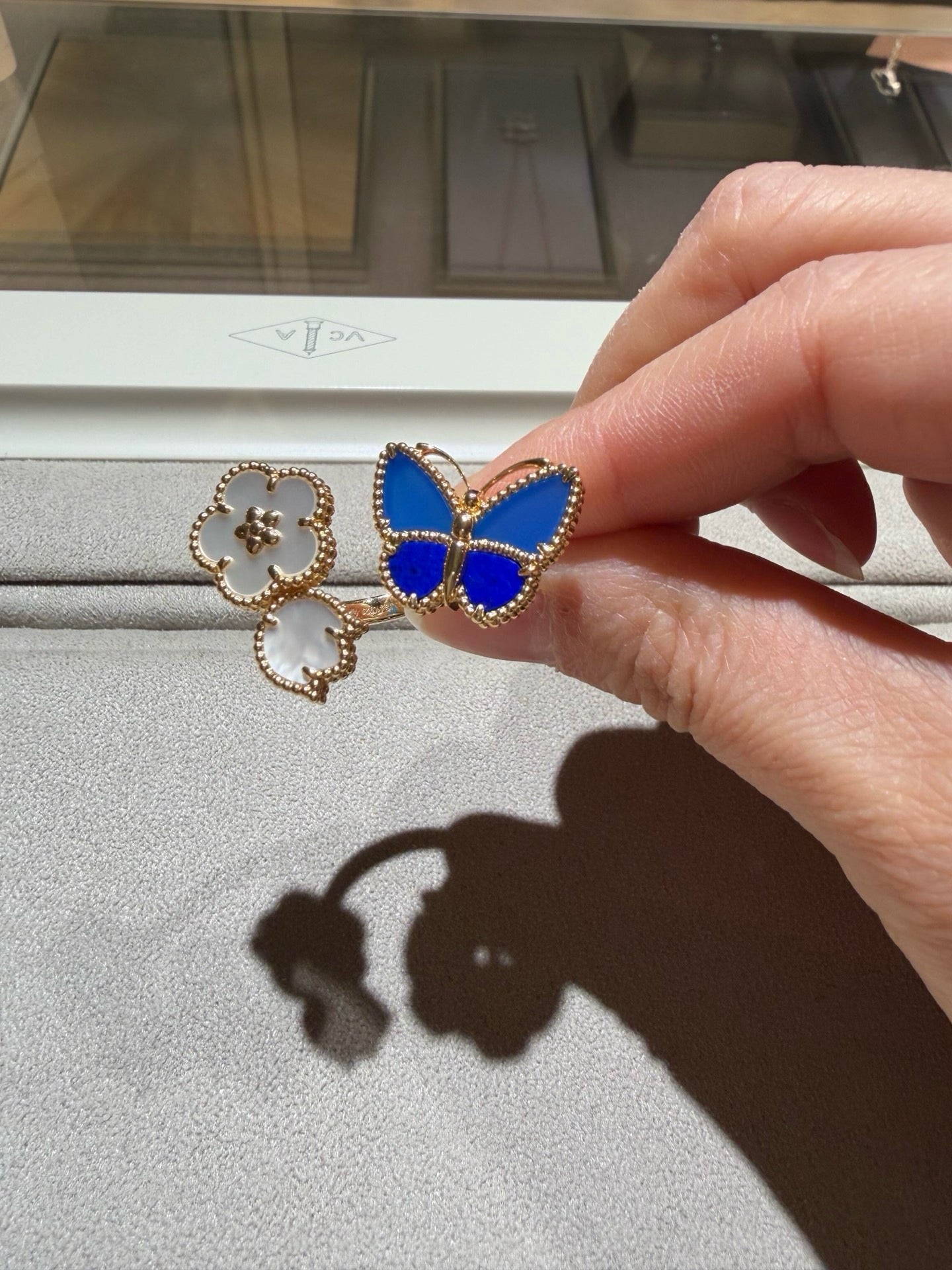 [Dream JURI]LUCKY SPRING BUTTERFLY OPEN-FACE RINGS