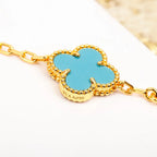 [Dream]New  CLOVER 5 MOTIF TURQUOISE BRACELET COLLECTION
