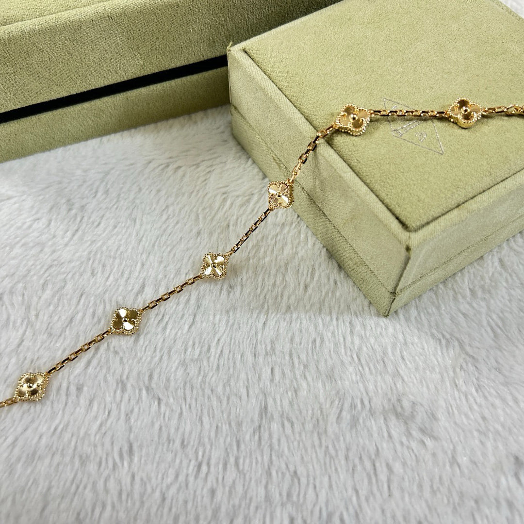 [Dream]New CLOVER 6 MOTIF DIAMOND BRACELET