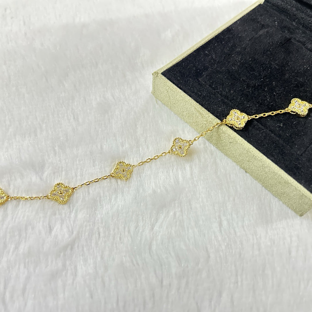 [Dream]New CLOVER 6 MOTIF DIAMOND BRACELET