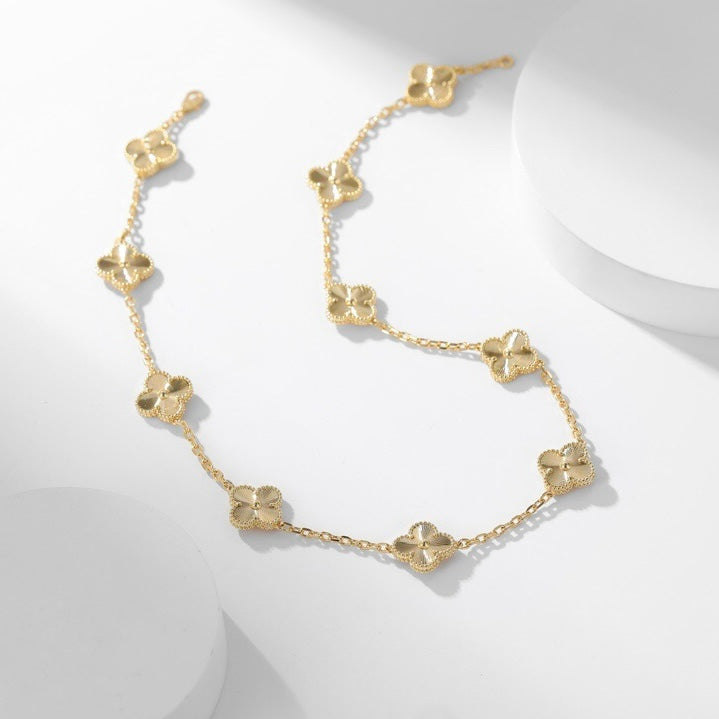 ¡®Dream¡¯CLOVER 10 MOTIFS LASER NECKLACE
