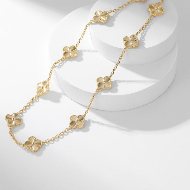 ¡®Dream¡¯CLOVER 10 MOTIFS LASER NECKLACE