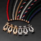 ¡®Dream¡¯FORCE LARGE HORSESHOE HALF DIAMOND BRACELET ROSE GOLD