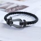 ¡®Dream¡¯FORCE LARGE SERIES HORSESHOE BLACK SAMURAI BRACELET
