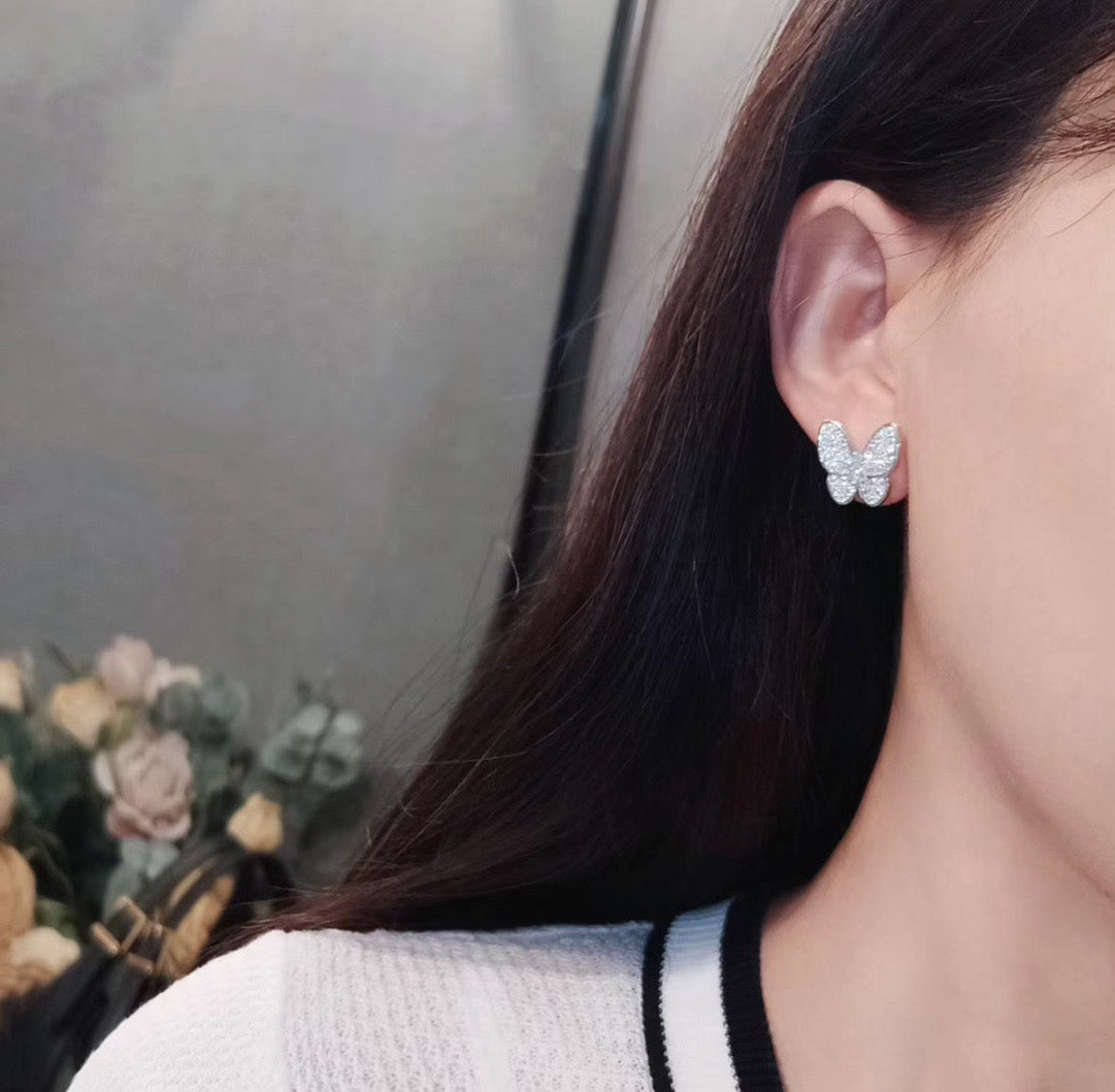 ¡®Dream¡¯BUTTERFLY ALL DIAMOND EARRINGS