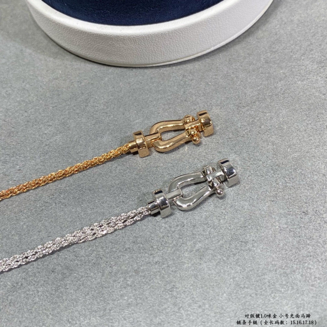 ¡®Dream¡¯FORCE SMALL HORSESHOE  DIAMOND CHAIN ROPE BRACELET