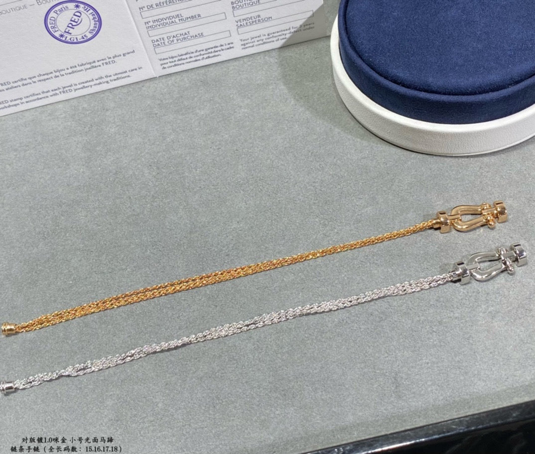 ¡®Dream¡¯FORCE SMALL HORSESHOE  DIAMOND CHAIN ROPE BRACELET