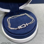 ¡®Dream¡¯FORCE SMALL HORSESHOE  DIAMOND CHAIN ROPE BRACELET