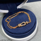 ¡®Dream¡¯FORCE SMALL HORSESHOE  DIAMOND CHAIN ROPE BRACELET