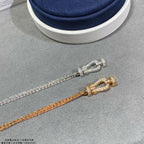 ¡®Dream¡¯FORCE SMALL HORSESHOE  DIAMOND CHAIN ROPE BRACELET