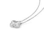 ¡®Dream¡¯CLOVER 15MM LASER NECKLACE SILVER