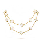 ¡®Dream¡¯CLOVER 20 MOTIFS WHITE MOP NECKLACE