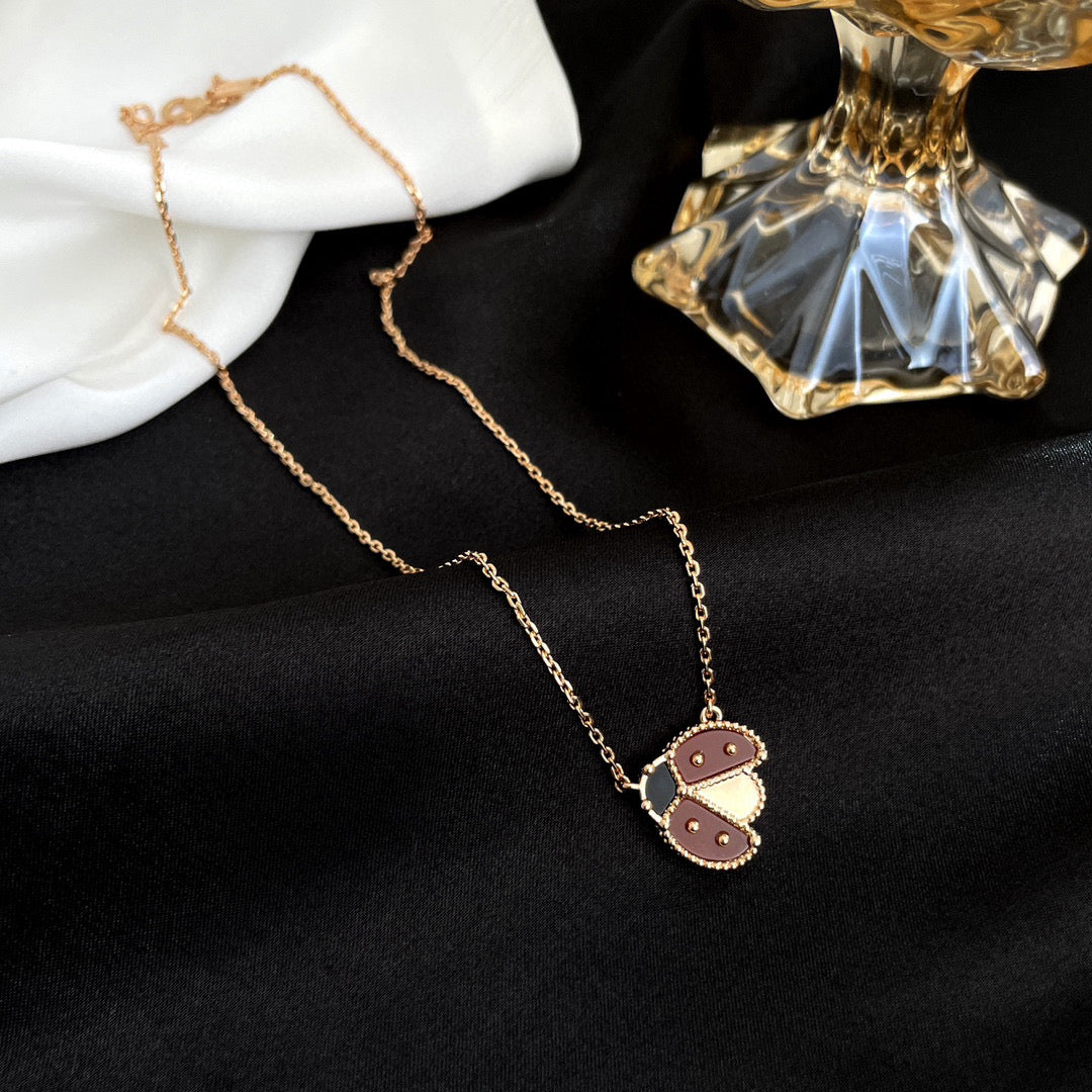 ¡®Dream¡¯LUCKY  CARNELIANS LADYBUG NECKLACE
