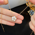 ¡®Dream¡¯LUCKY  WHITE MOP  PLUM BLOSSOM NECKLACE