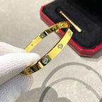 「ドリーム」LOVEブレスレット 6.1MM ダイヤモンド10石