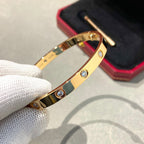 「ドリーム」LOVEブレスレット 6.1MM ダイヤモンド10石