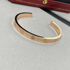 „Dream“ LOVE ARMREIF 6,1 MM 1 DIAMANT OFFEN