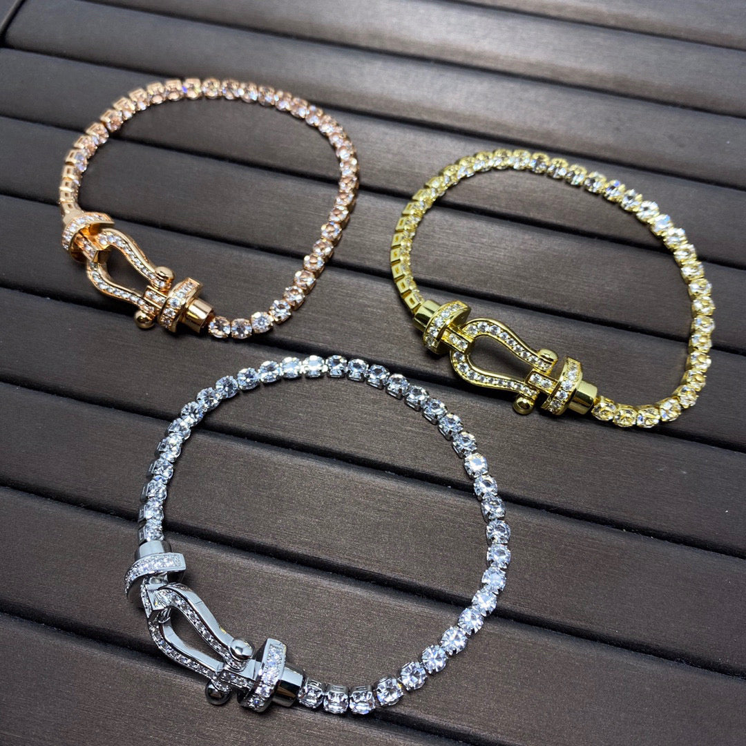 ¡®Dream¡¯FORCE  HORSESHOE  DIAMOND TENNIS BRACELET