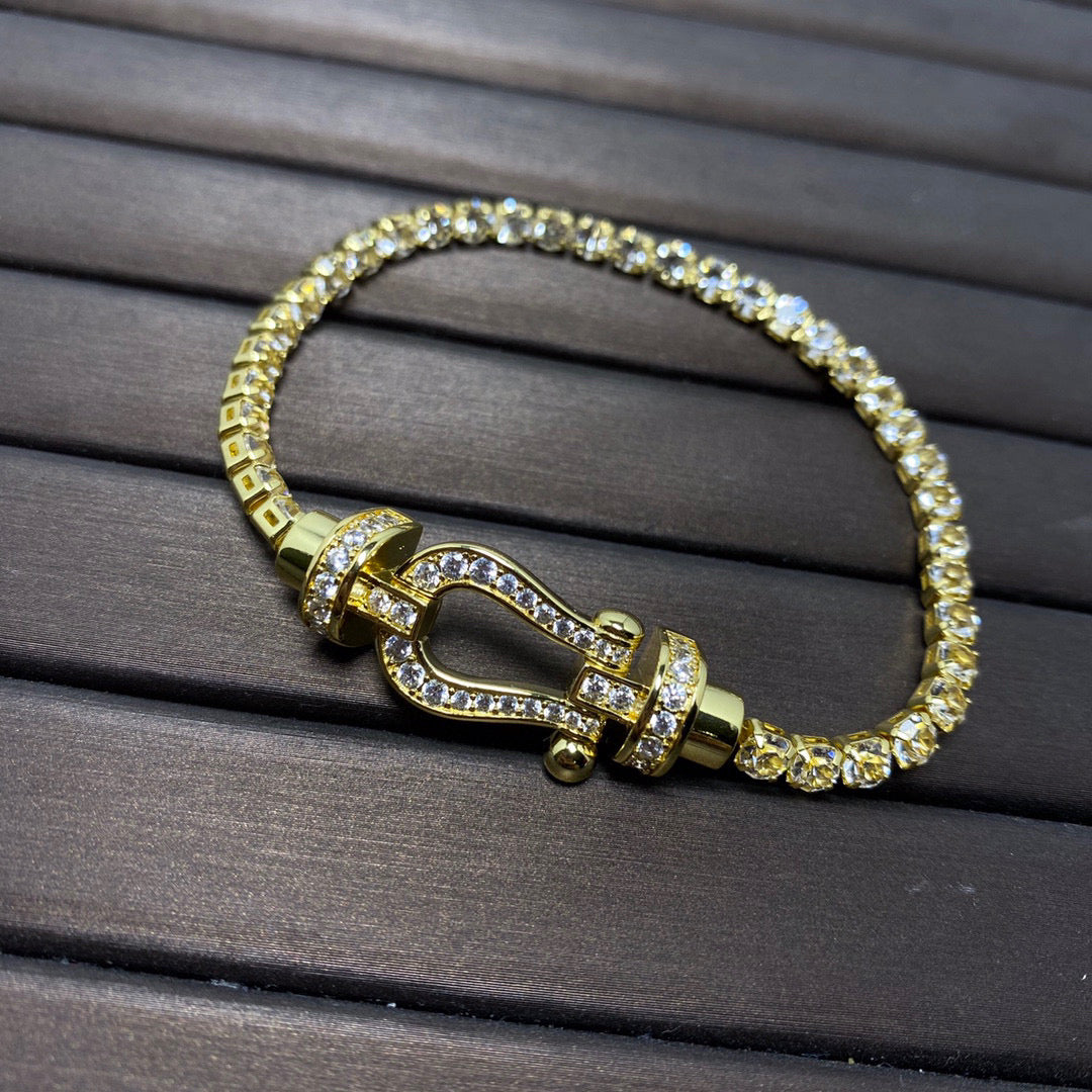 ¡®Dream¡¯FORCE  HORSESHOE  DIAMOND TENNIS BRACELET