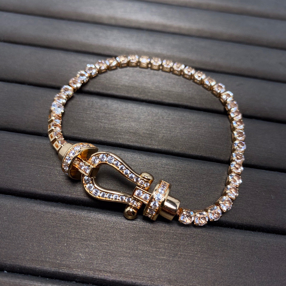 ¡®Dream¡¯FORCE  HORSESHOE  DIAMOND TENNIS BRACELET
