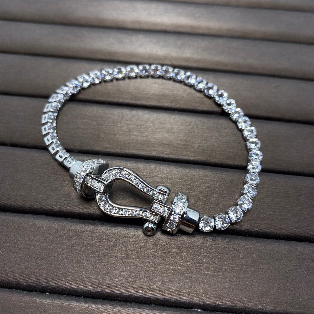 ¡®Dream¡¯FORCE  HORSESHOE  DIAMOND TENNIS BRACELET