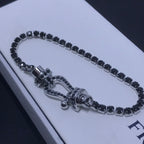 ¡®Dream¡¯FORCE  LARGE HORSESHOE FULL DIAMOND TENNIS BRACELET
