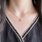 ¡®Dream¡¯CLOVER 15MM PINK MOTHER-OF-PEARL SINGLE FLOWER NECKLACE