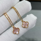 ¡®Dream¡¯CLOVER 15MM PINK MOTHER-OF-PEARL SINGLE FLOWER NECKLACE