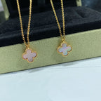 ¡®Dream¡¯CLOVER 15MM PINK MOTHER-OF-PEARL SINGLE FLOWER NECKLACE