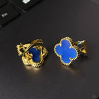 [Traum] GROSSE KLEE (20mm) 1 MOTIV BLAUER PERLMUTT-OHRSTECKER