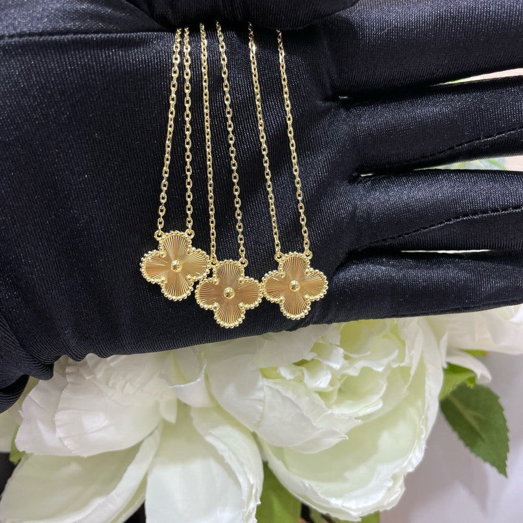 ¡®Dream¡¯CLOVER 15MM LASER NECKLACE