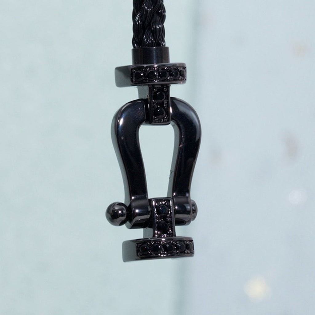 ¡®Dream¡¯FORCE LARGE SERIES HORSESHOE BLACK SAMURAI BRACELET