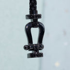 ¡®Dream¡¯FORCE LARGE SERIES HORSESHOE BLACK SAMURAI BRACELET