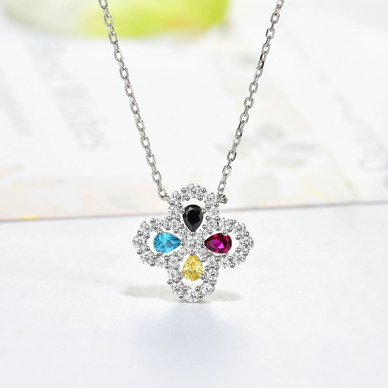¡®Dream¡¯LOOP NECKLACE FULL MOTIF DIAMOND 16MM MULTIPLE COLORS